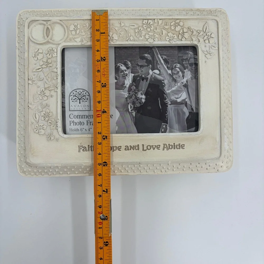 Faith Hope Love Abide‎ 6x4 Photo Frame Keepsake Box Wedding Gift Decor
